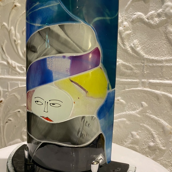 ✨Sebino Arte Italy Fused Art Glass Lamp - Handcrafted Beauty ✨ - Picture 6 of 10